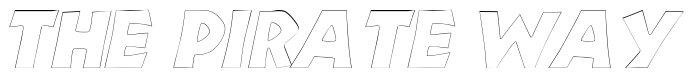 Font ZorbaOutline-Italic: The Pirate Way