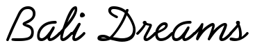 Font AbrazoScriptSSK-Regular: Bali Dreams