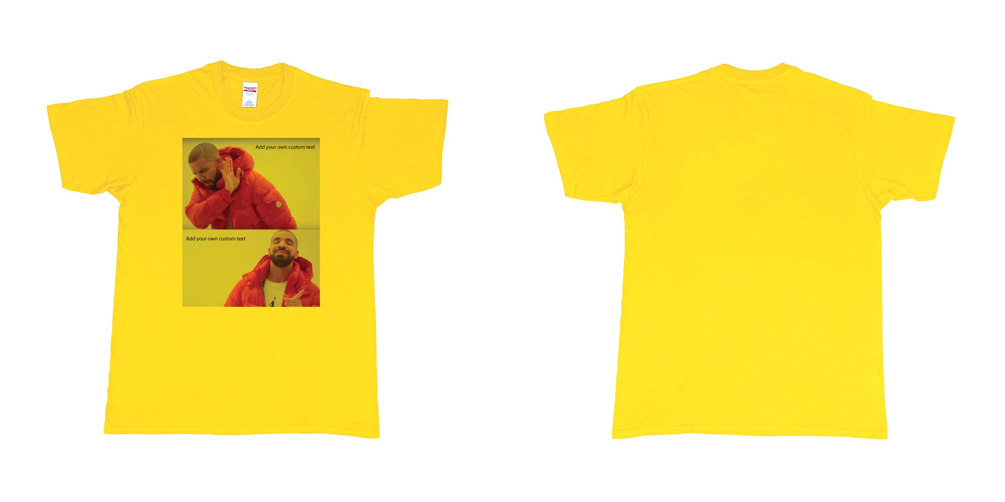 Custom tshirt design drake hotline bling custom things you like love hate dont want in fabric color daisy choice your own text made in Bali by The Pirate Way
