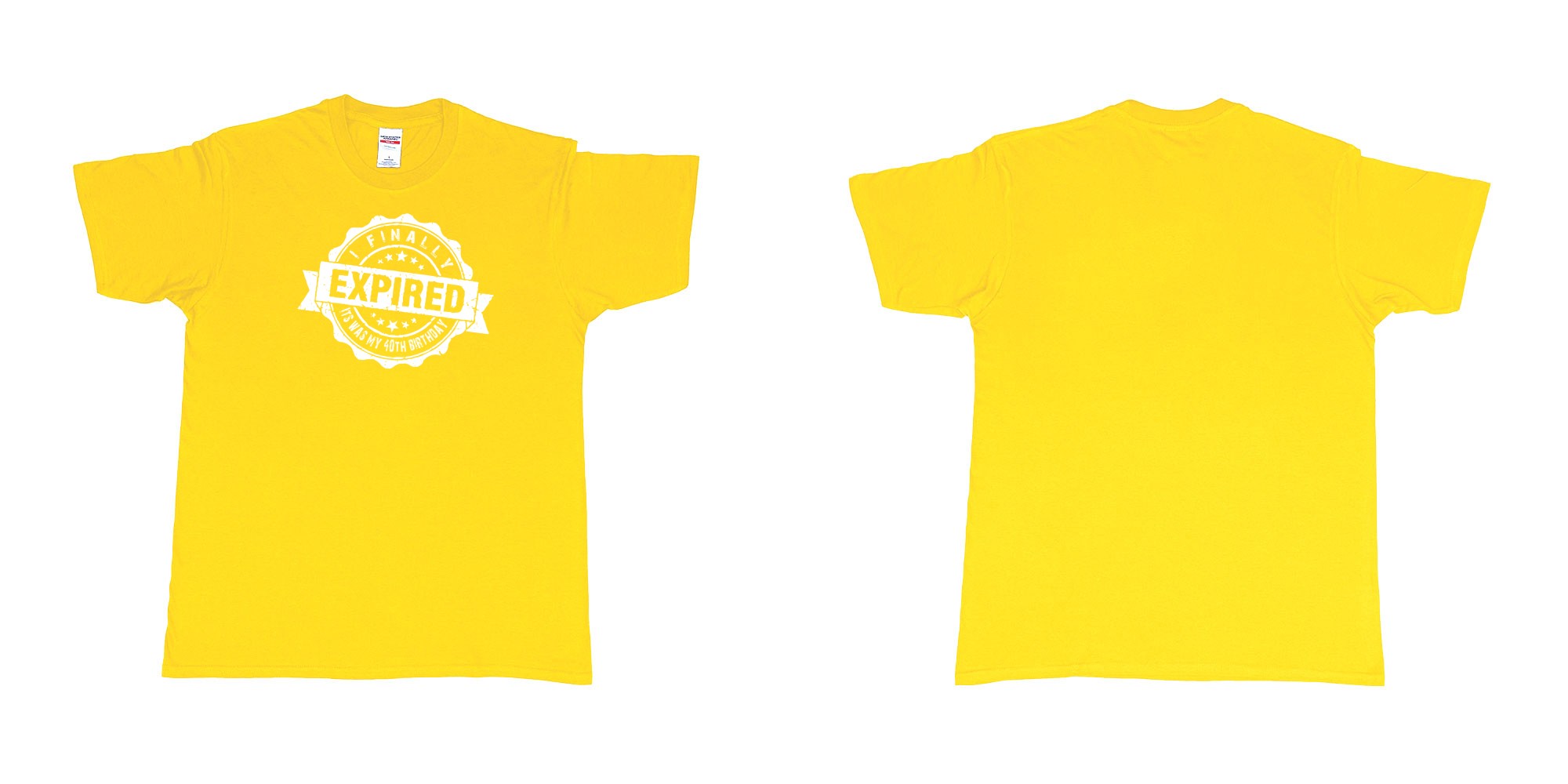 Custom tshirt design i finally expiered in fabric color daisy choice your own text made in Bali by The Pirate Way