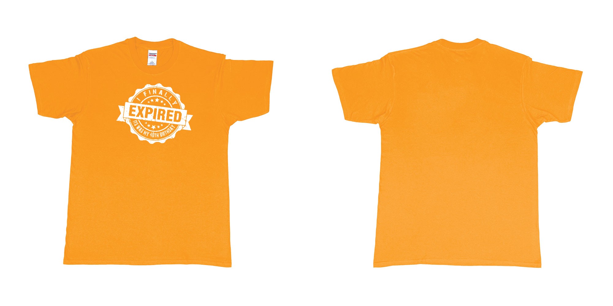 Custom tshirt design i finally expiered in fabric color gold choice your own text made in Bali by The Pirate Way
