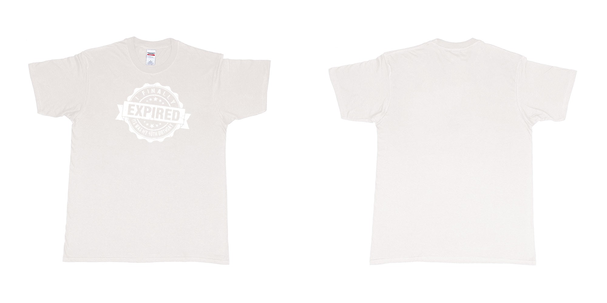 Custom tshirt design i finally expiered in fabric color white choice your own text made in Bali by The Pirate Way