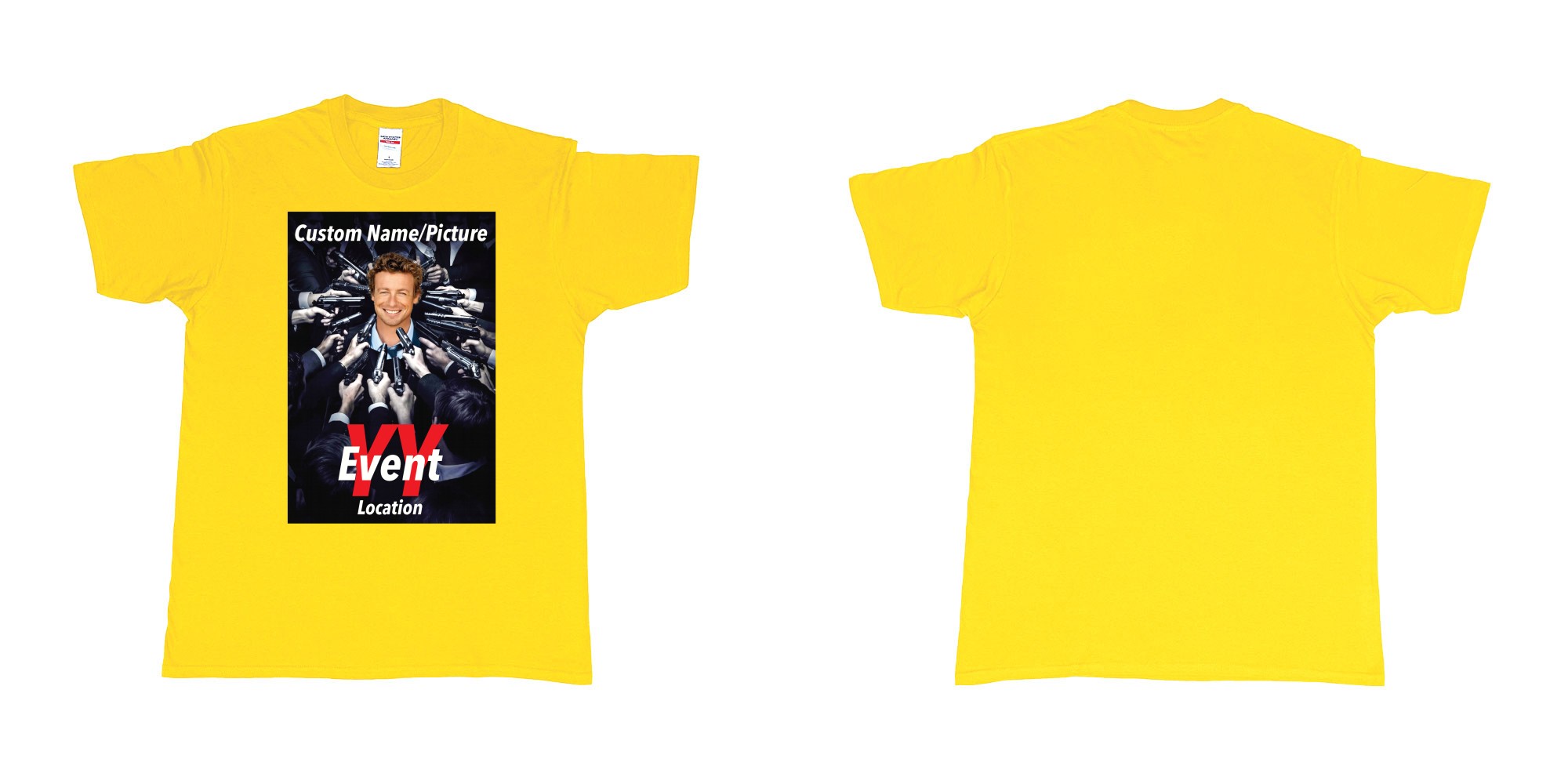 Custom tshirt design john wick poster everyone pointing gun at you custom own picture in fabric color daisy choice your own text made in Bali by The Pirate Way