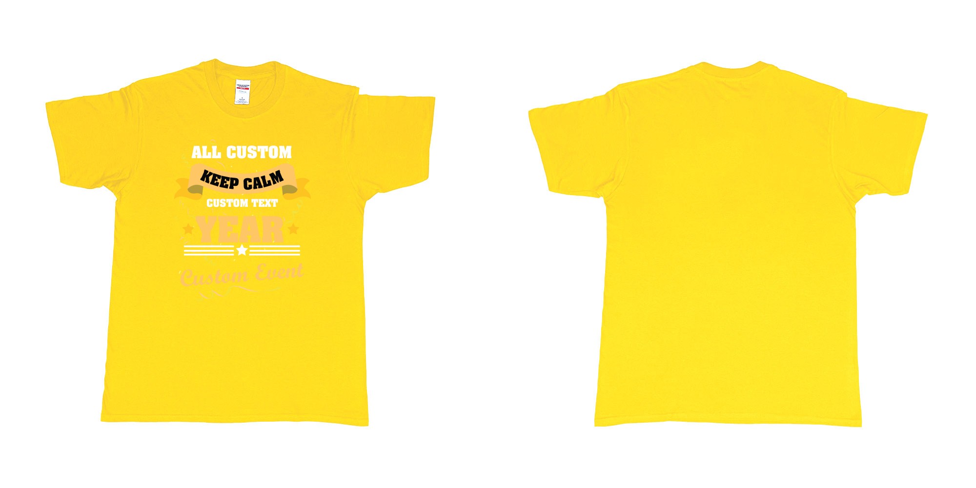 Custom tshirt design keep calm event party birthday bash custom design text in fabric color daisy choice your own text made in Bali by The Pirate Way