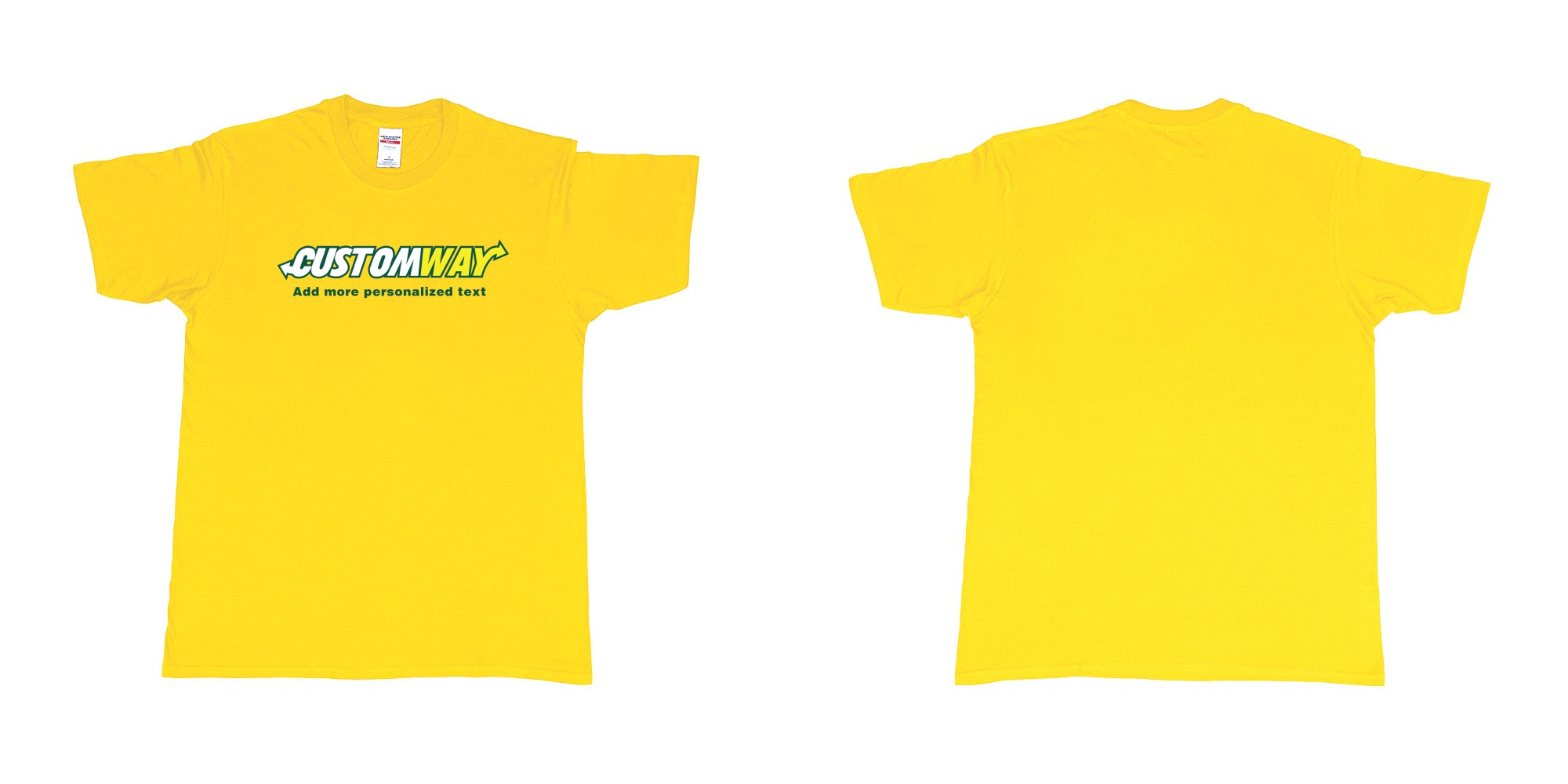 Custom tshirt design subway logo design customizable personalized text print in fabric color daisy choice your own text made in Bali by The Pirate Way