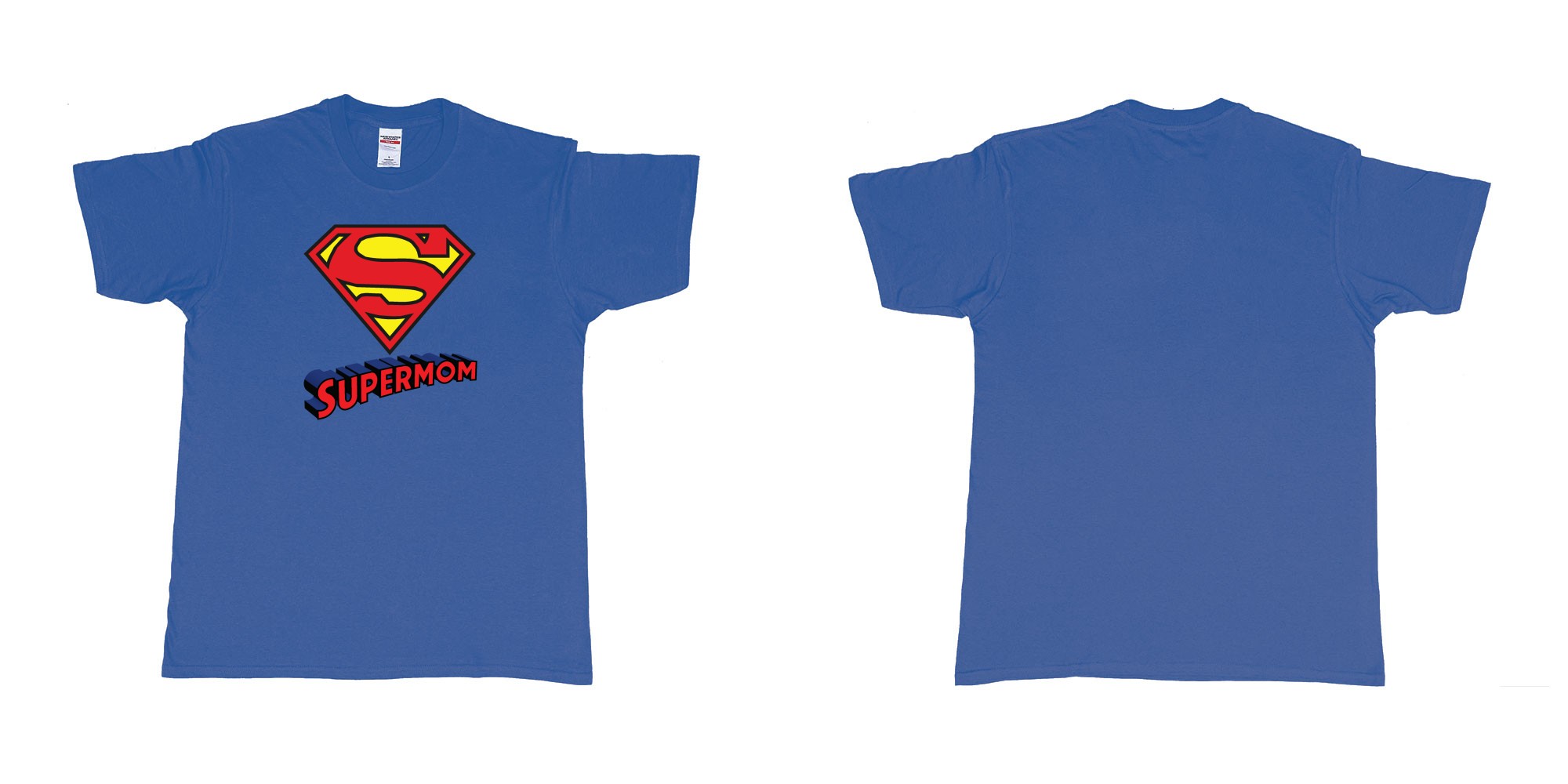 Custom Design Superman logo with own Custom Text Print Bali in fabric color red for your own custom tshirt bali Tshirt design templates for events in Bali Kuta Sanur Denpasar Bali Indonesia