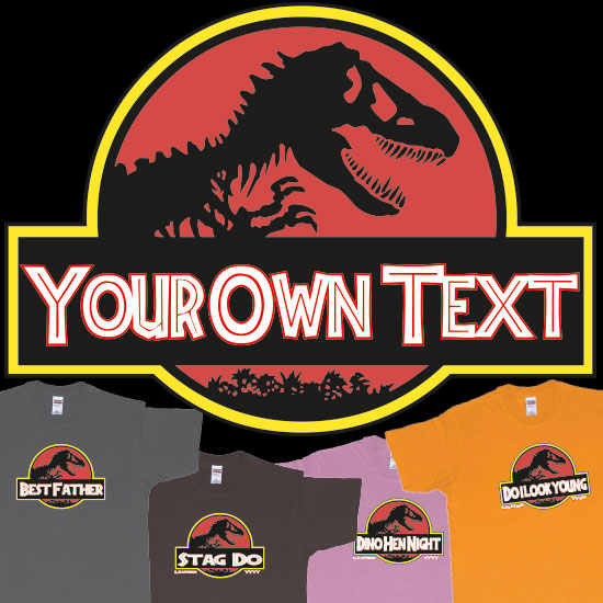 Jurassic Park: The Classic Movie Logo Custom T-Shirt
