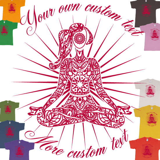 Mandala Yoga Pose Meditation' Women's T-Shirt