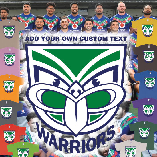 New Zealand Warriors Custom Tshirt Printing