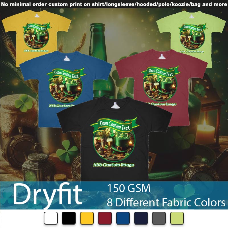 St. Patricks Day Four Leaf Clover Custom Printing Bali Design
