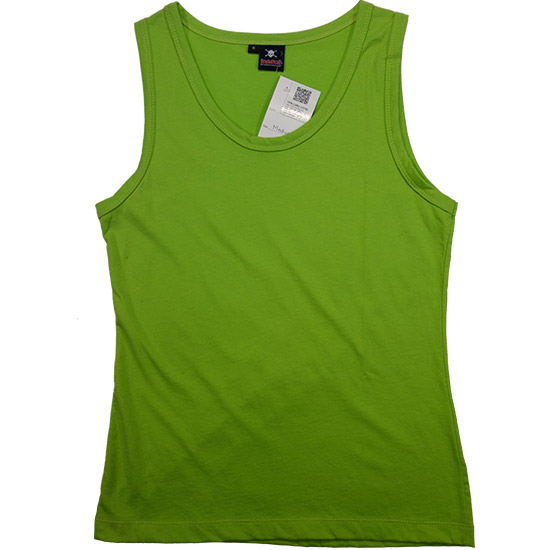 (L05G) Singlet Standard in Fabric Color (3152) Lime Puch in (160 GSM, 100% Cotton) Fabric ColorsStandard fabric for men/womenFabric Specification100% Cotton160 Grams Per Square MeterPreshrunk materialThe fabric is preshrunk, but depending on the way you wash, the fabric might still have up to 2% of shrinkage more.