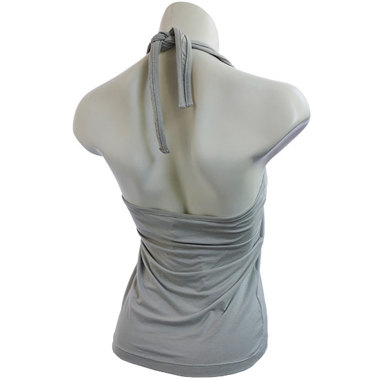 (L11G) Short Knot - This ladies short, sleeveless halter neck is the girls favorite. Showing the back of your shoulder and you will feel a bit sexy when use it. The halter neck allows for adjustable sizes. - style shirt ready for your own custom printing in Bali