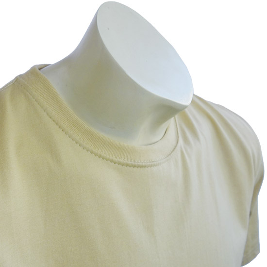 (T01S) T-shirt Standard in Fabric Color (2004) Sand in (210 GSM, 100% Cotton) Fabric ColorsStandard fabric for men shirtsFabric Specification100% Cotton210 Grams Per Square MeterPreshrunk materialThe fabric is preshrunk, but depending on the way you wash, the fabric might still have up to 2% of shrinkage more.