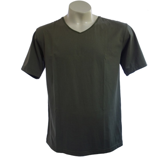 (T05S) Deep V-Neck - Using our popular custom cut slim fit t-shirt style with a nice deep v-neck - style shirt ready for your own custom printing in Bali