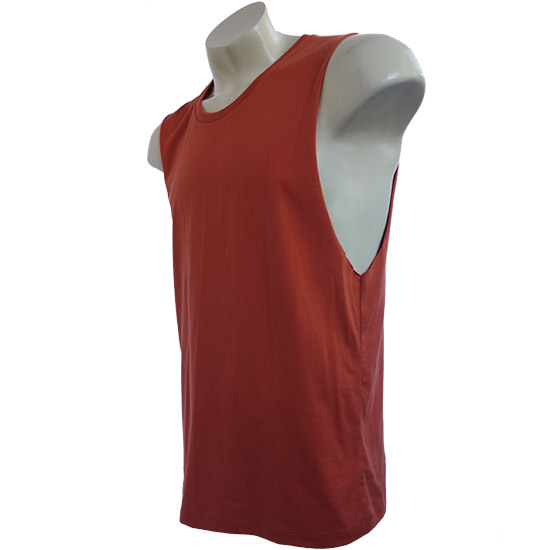 (T15S) Muscle Teeshirt - The muscle teeshirt using our trademark slim cut shirt with large openings for the arms and is very fashionable for our Australian market. With standard neck ribbing. - style shirt ready for your own custom printing in Bali