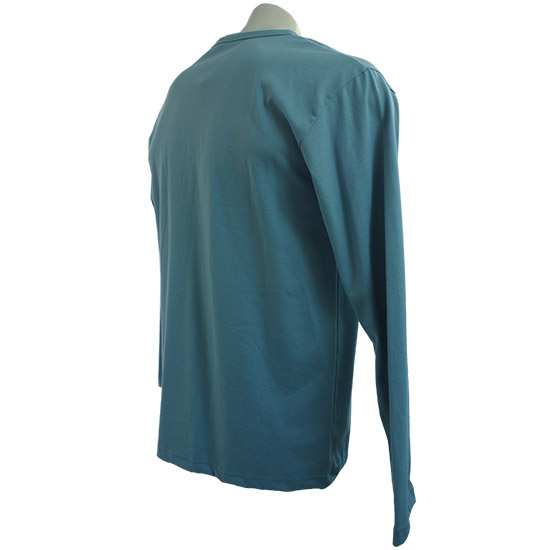 (T32S) Long Sleeve Style Henley shirt - This henley shirt is a collarless mens pullover long sleeve shirt, characterized by a 10-centimetre-long placket beneath the round neckline. It essentially resembles a collarless polo shirt. Its also available in a short sleeves (T17S) Henley shirt, and it can be made in almost any fabric. A classic henley should have buttons even ours standard one dont come with buttons, its possible to add 2 to 5 buttons. They were so named because this particular style of shirt was the traditional uniform of rowers in the English town of Henley-on-Thames. Some crews still use this style as part of their uniform. Originally quite popular in the early 1970s, Henley shirts have recently made a fashion comeback, especially in Western countries. - style shirt ready for your own custom printing in Bali