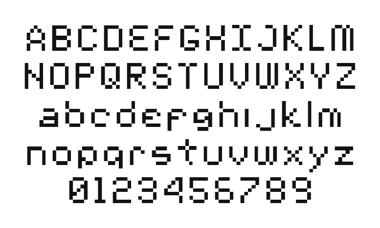 00-Starmap-Truetype: every letter, A to Z and a to z, and the numbers 0 to 9