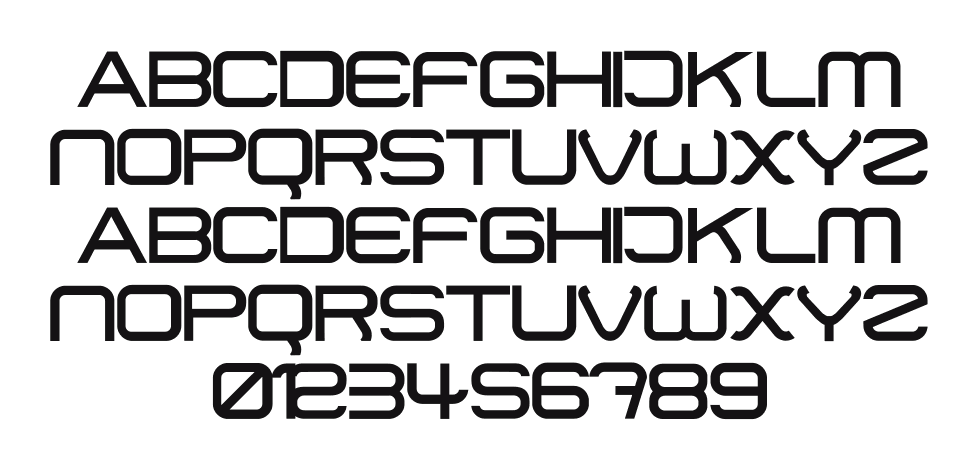 01-DigitMono: every letter, A to Z and a to z, and the numbers 0 to 9