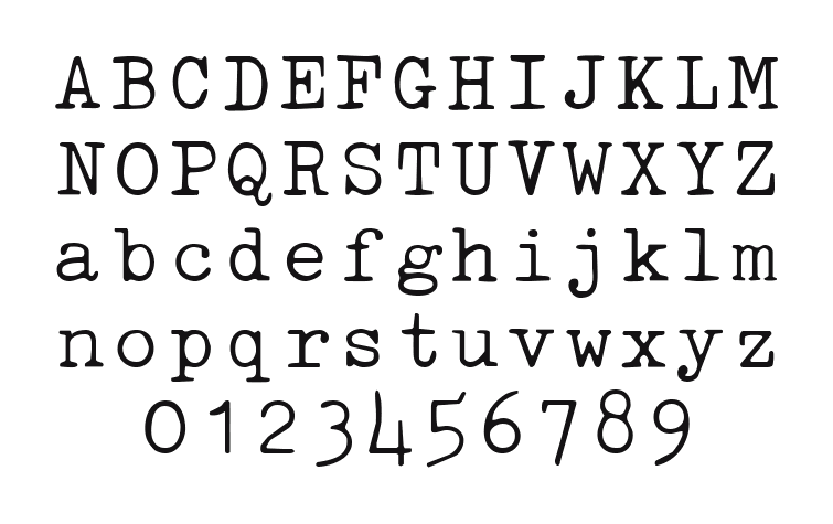 01196c: every letter, A to Z and a to z, and the numbers 0 to 9