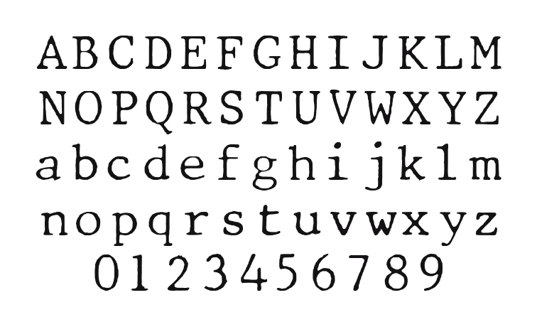 01196d: every letter, A to Z and a to z, and the numbers 0 to 9