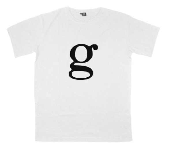 01196g printed on a t-shirt