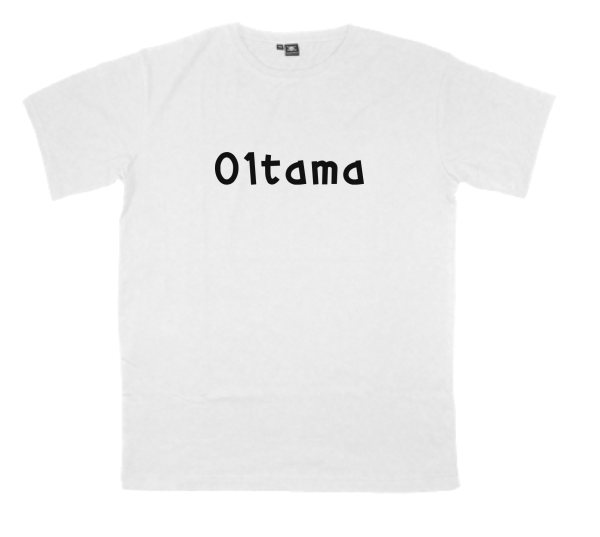 01tama printed on a t-shirt