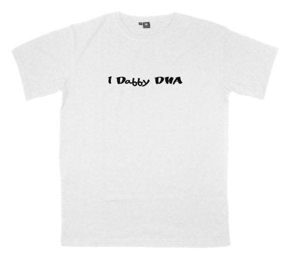 1-Daffy-DNA printed on a t-shirt
