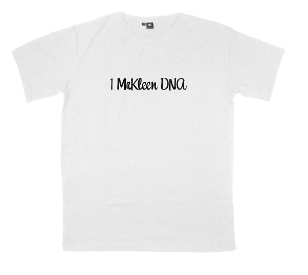 1-MrKleen-DNA printed on a t-shirt