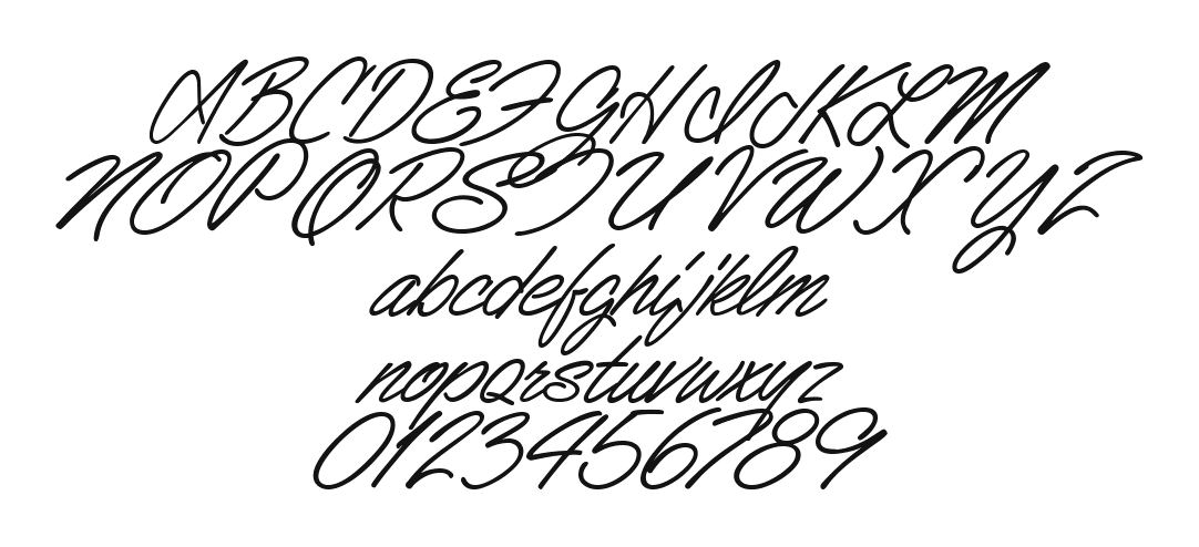 1-Pencil-Stroke-DNA: every letter, A to Z and a to z, and the numbers 0 to 9