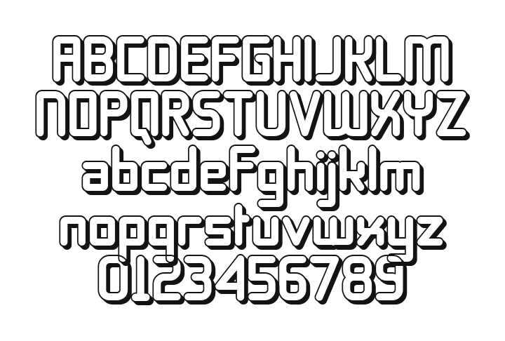 11S01-Black-Tuesday-Offset: every letter, A to Z and a to z, and the numbers 0 to 9