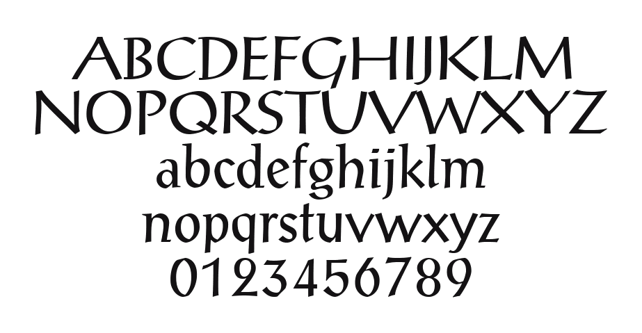 12-Post-Antiqua-Roman-05554: every letter, A to Z and a to z, and the numbers 0 to 9
