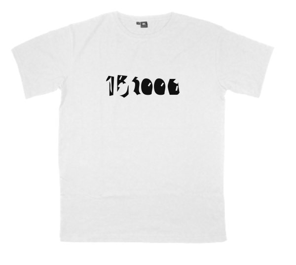 15teen printed on a t-shirt