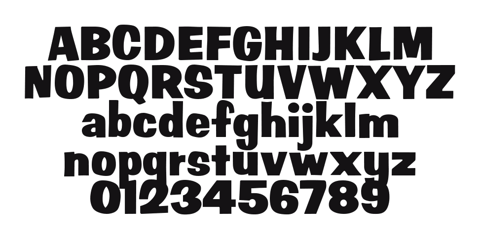 2-Bluto-Casual-DNA: every letter, A to Z and a to z, and the numbers 0 to 9