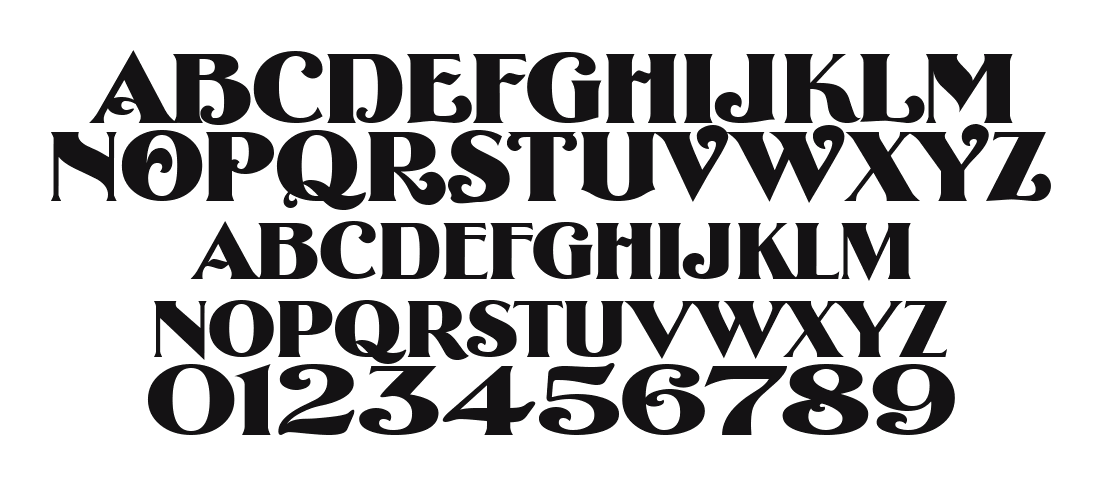 2-Deco-Roman-DNA: every letter, A to Z and a to z, and the numbers 0 to 9
