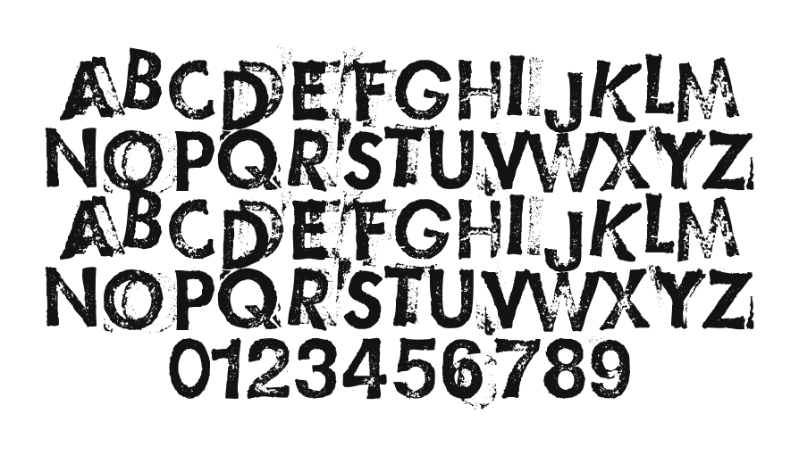20,000Roads: every letter, A to Z and a to z, and the numbers 0 to 9