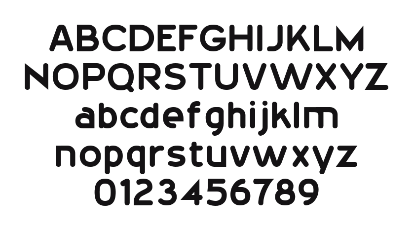 20th-Century-Font: every letter, A to Z and a to z, and the numbers 0 to 9