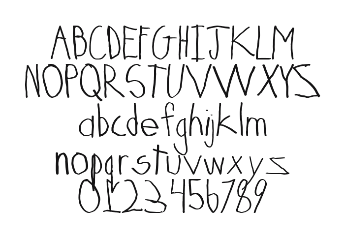 2Peas-Austin: every letter, A to Z and a to z, and the numbers 0 to 9