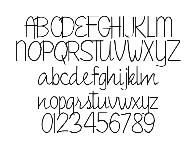2Peas-Champagne: every letter, A to Z and a to z, and the numbers 0 to 9