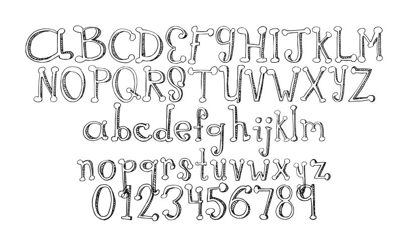 2Peas-Cow-Girl: every letter, A to Z and a to z, and the numbers 0 to 9