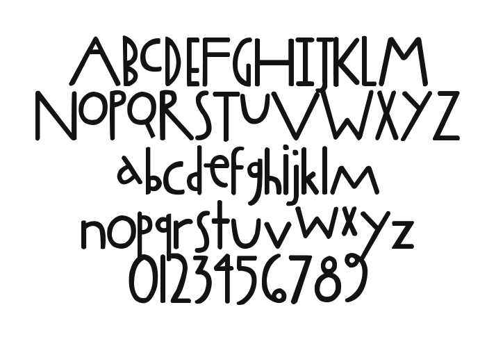 2Peas-Fat-Frog: every letter, A to Z and a to z, and the numbers 0 to 9