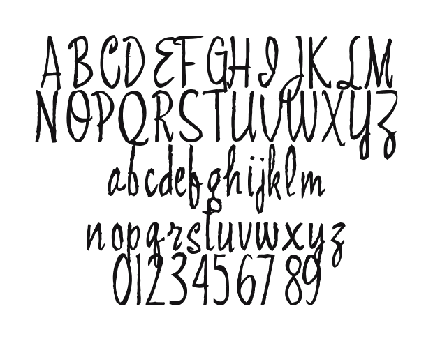 2Peas-Fixin-To: every letter, A to Z and a to z, and the numbers 0 to 9