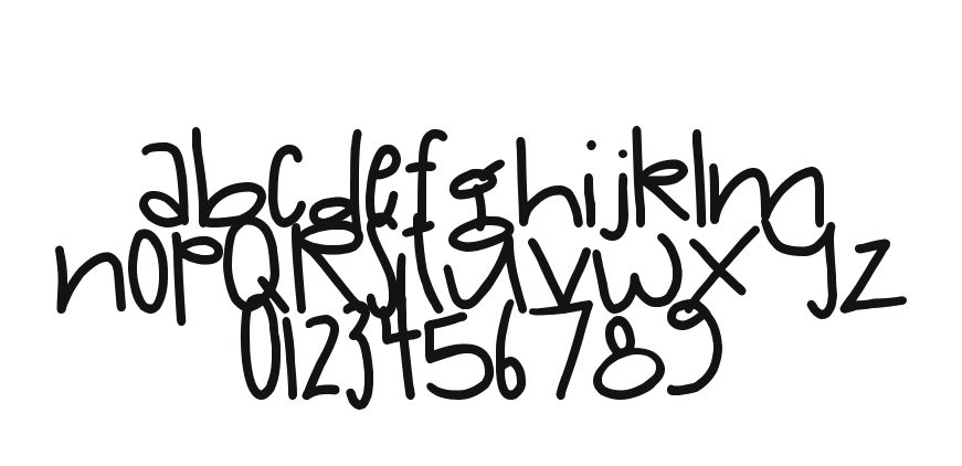 2Peas-chunky-peanut-butter: every letter, A to Z and a to z, and the numbers 0 to 9