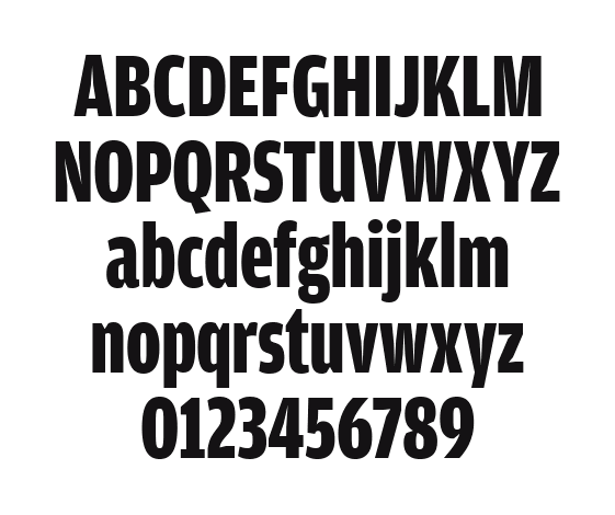 AmplitudeComp-Black: every letter, A to Z and a to z, and the numbers 0 to 9
