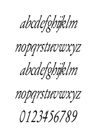 Army-of-Darkness-Italic: every letter, A to Z and a to z, and the numbers 0 to 9