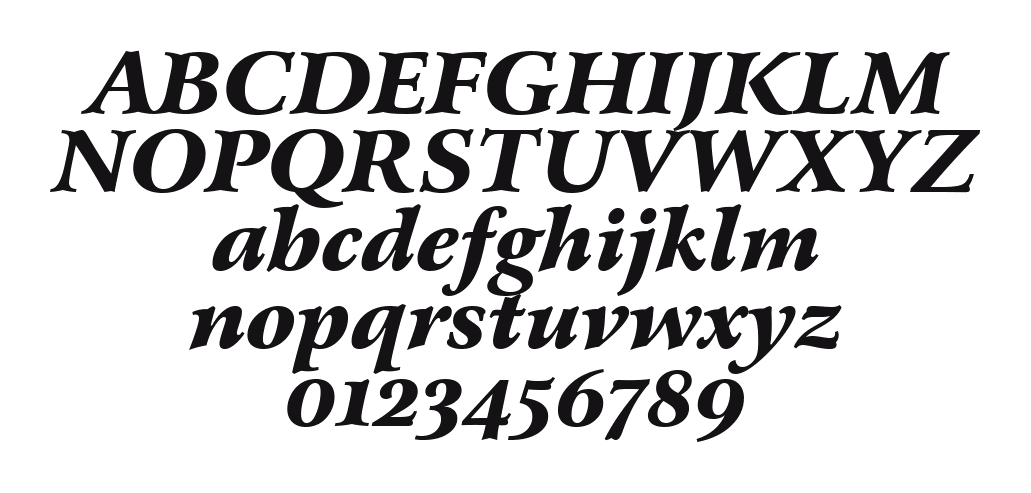 Arrus-Blk-OSF-BT-Black-Italic: every letter, A to Z and a to z, and the numbers 0 to 9