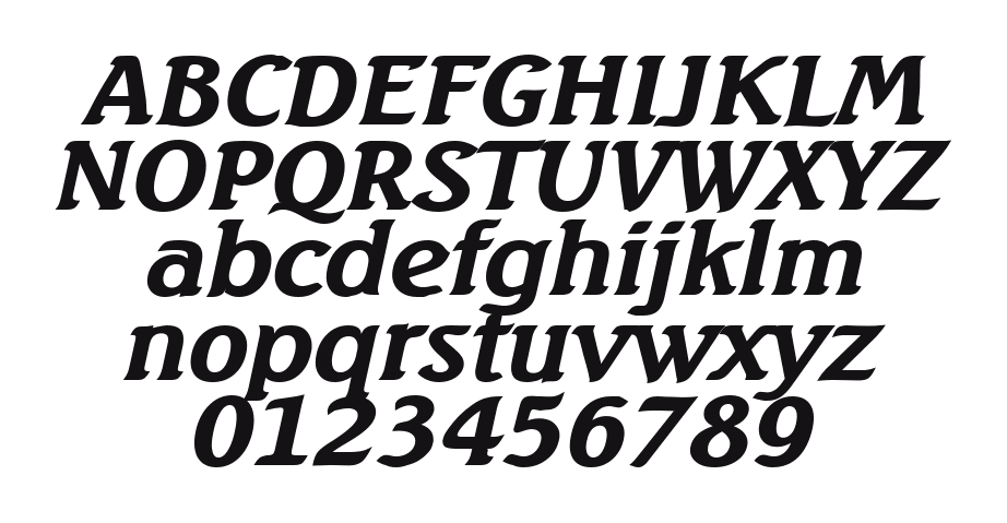 Beach-Wide-Bold-Italic: every letter, A to Z and a to z, and the numbers 0 to 9