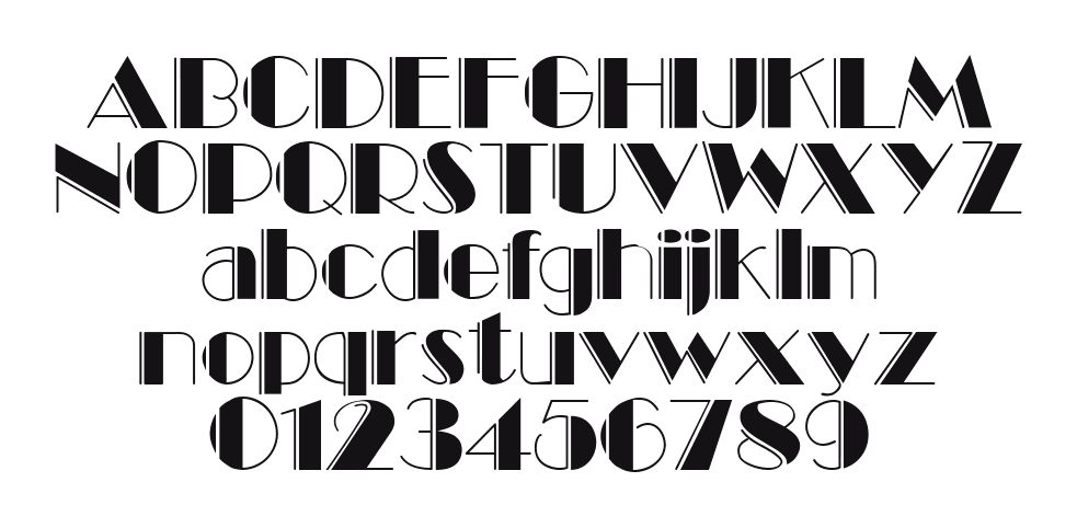 Black-Tie-Engraved-Display-SSi: every letter, A to Z and a to z, and the numbers 0 to 9