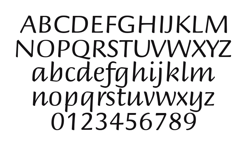 Briem-Script-MM: every letter, A to Z and a to z, and the numbers 0 to 9