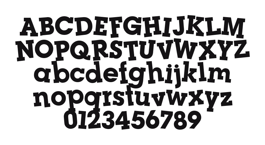 CK-Tipsy: every letter, A to Z and a to z, and the numbers 0 to 9