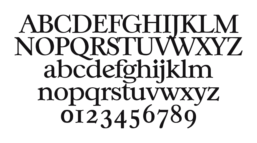 Casablanca-Regular 2: every letter, A to Z and a to z, and the numbers 0 to 9